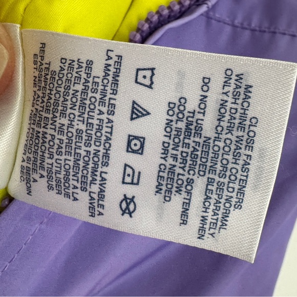 LANDSEND Youth Size 14 Snow Bibs. Color- Purple, Inseam 27 inches. Gently used - Picture 2 of 8
